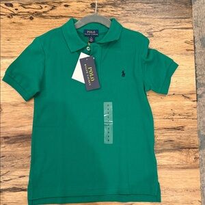 Polo by Ralph Lauren Boys' Green Polo with Navy Pony
